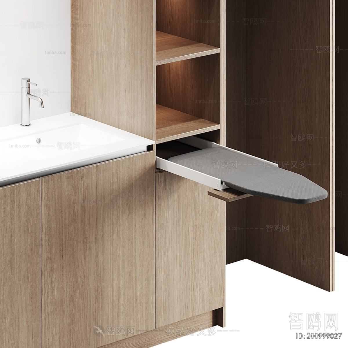 Modern Laundry Cabinet