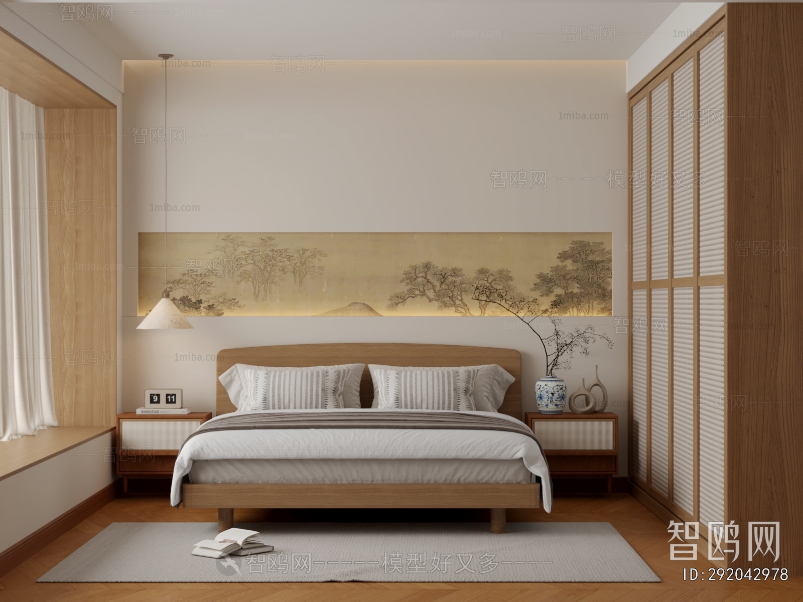 New Chinese Style Bedroom