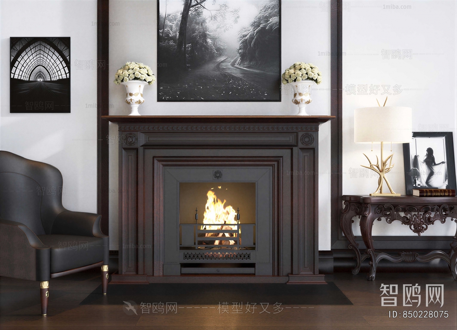 European Style Fireplace