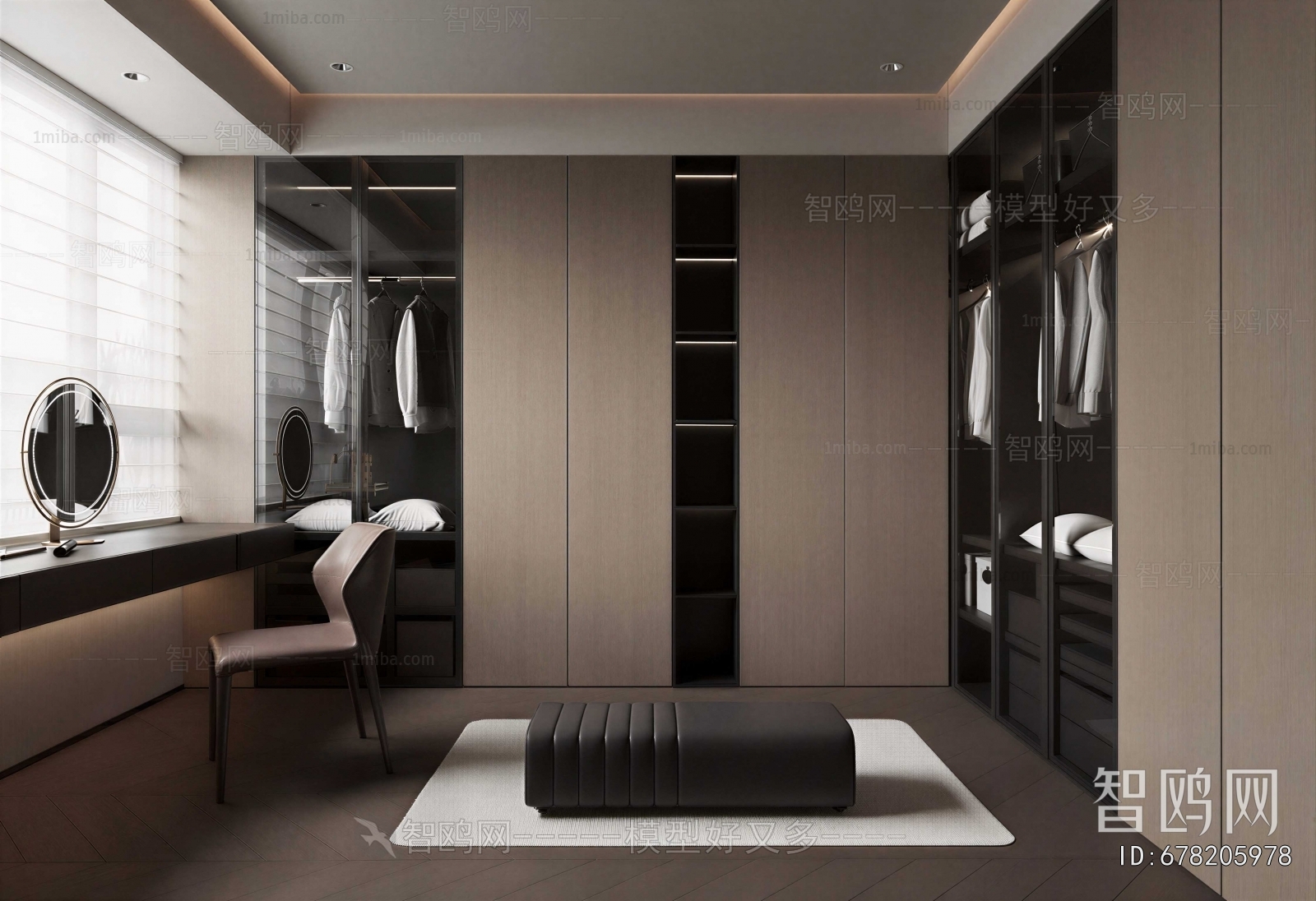 Modern Clothes Storage Area