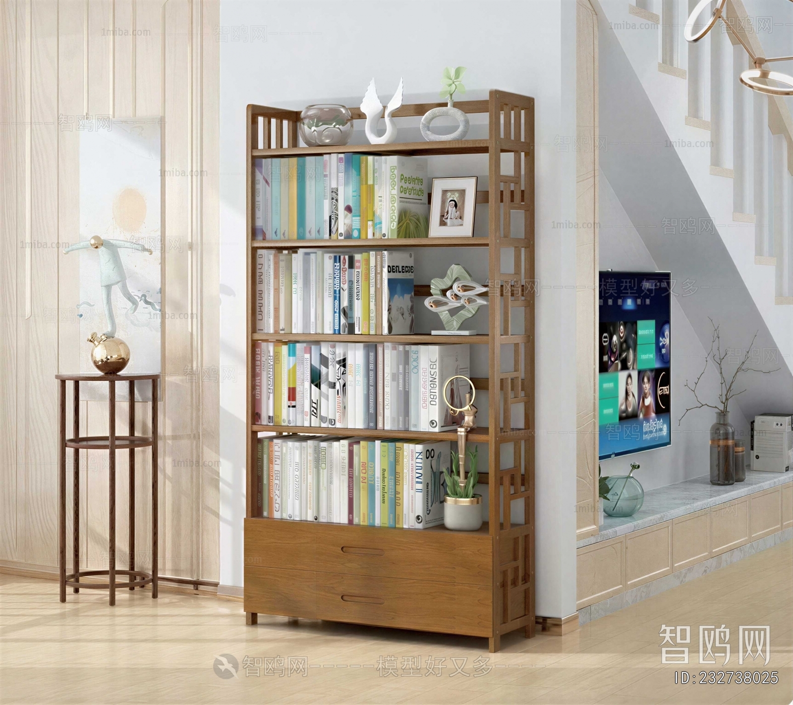 New Chinese Style Bookshelf