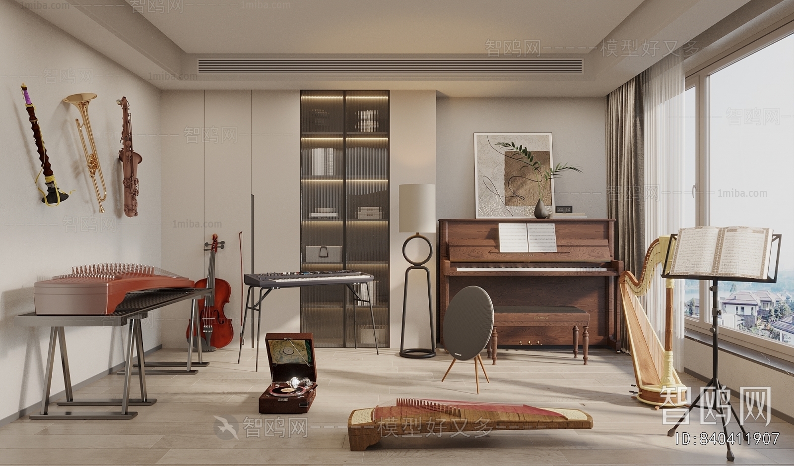 Modern Piano Room