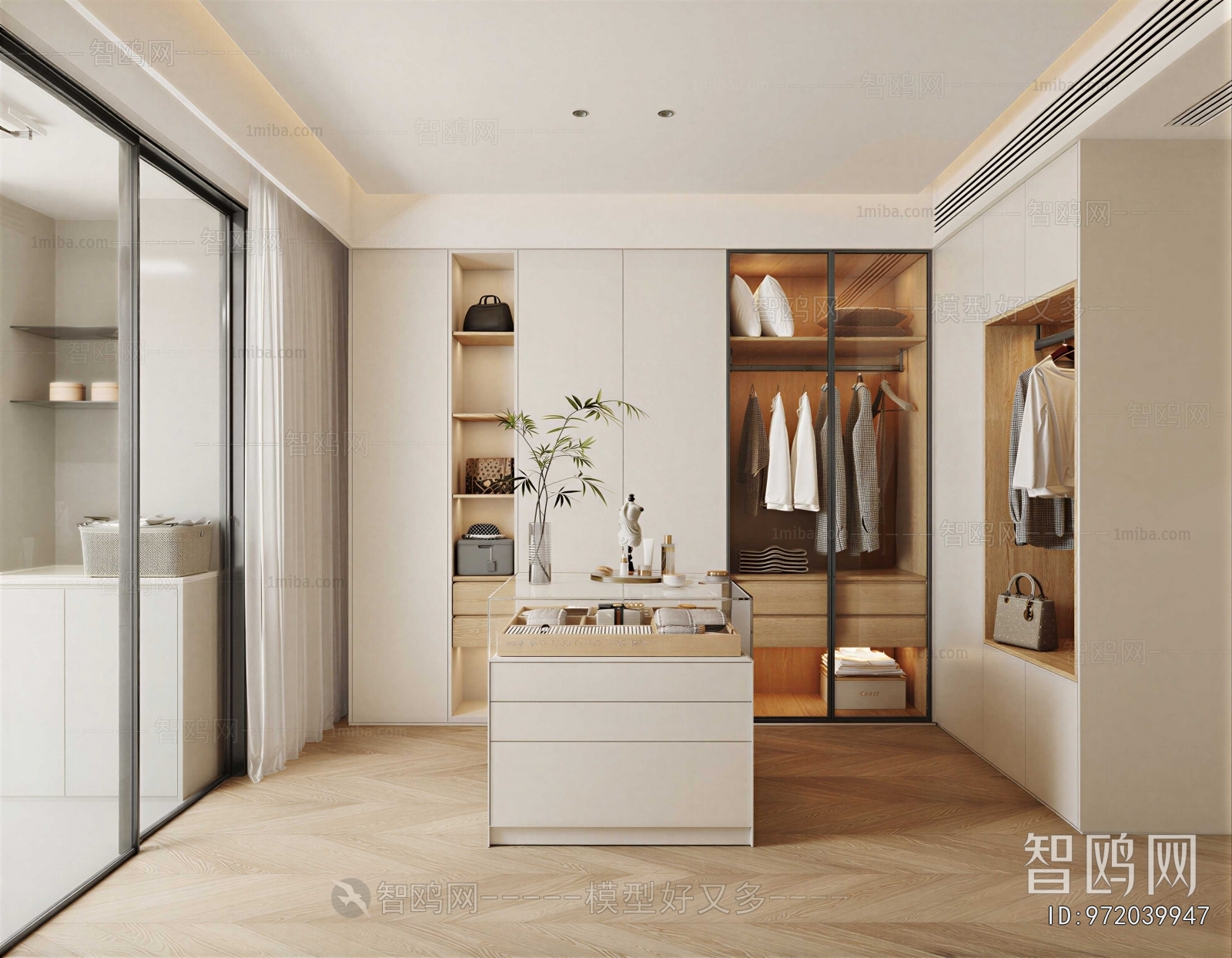 Modern Clothes Storage Area