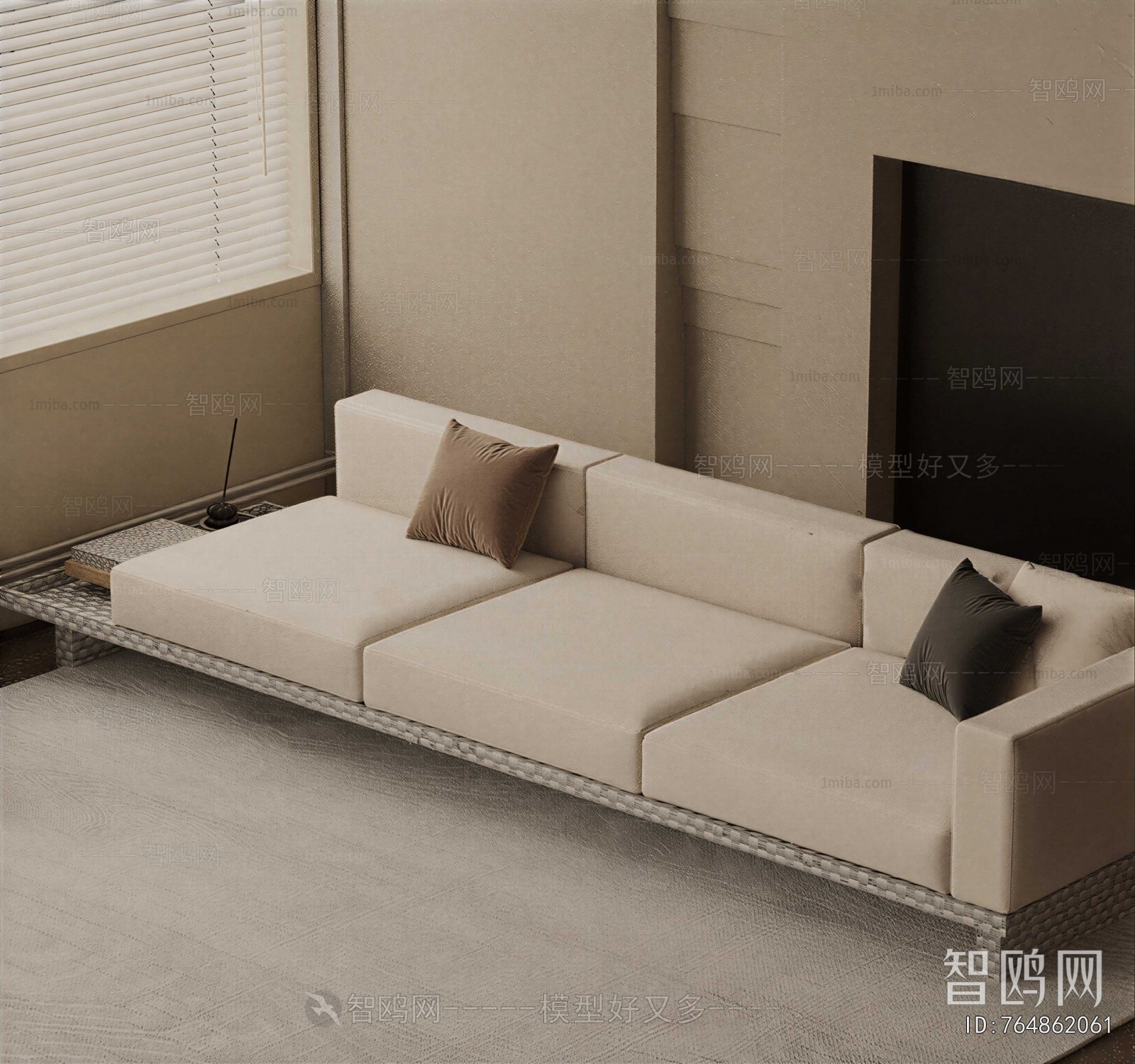 Modern Three-seat Sofa