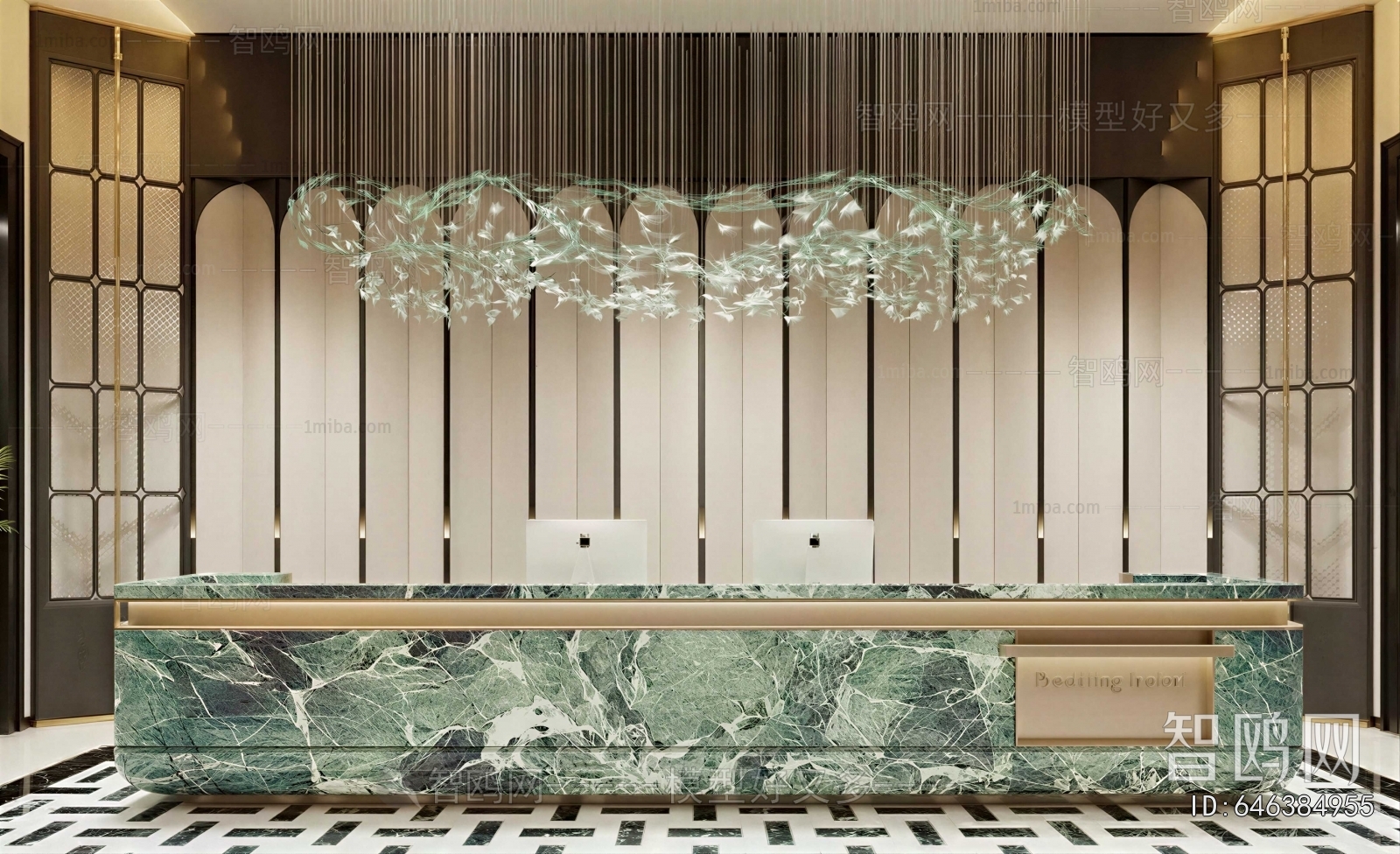 Modern Office Reception Desk