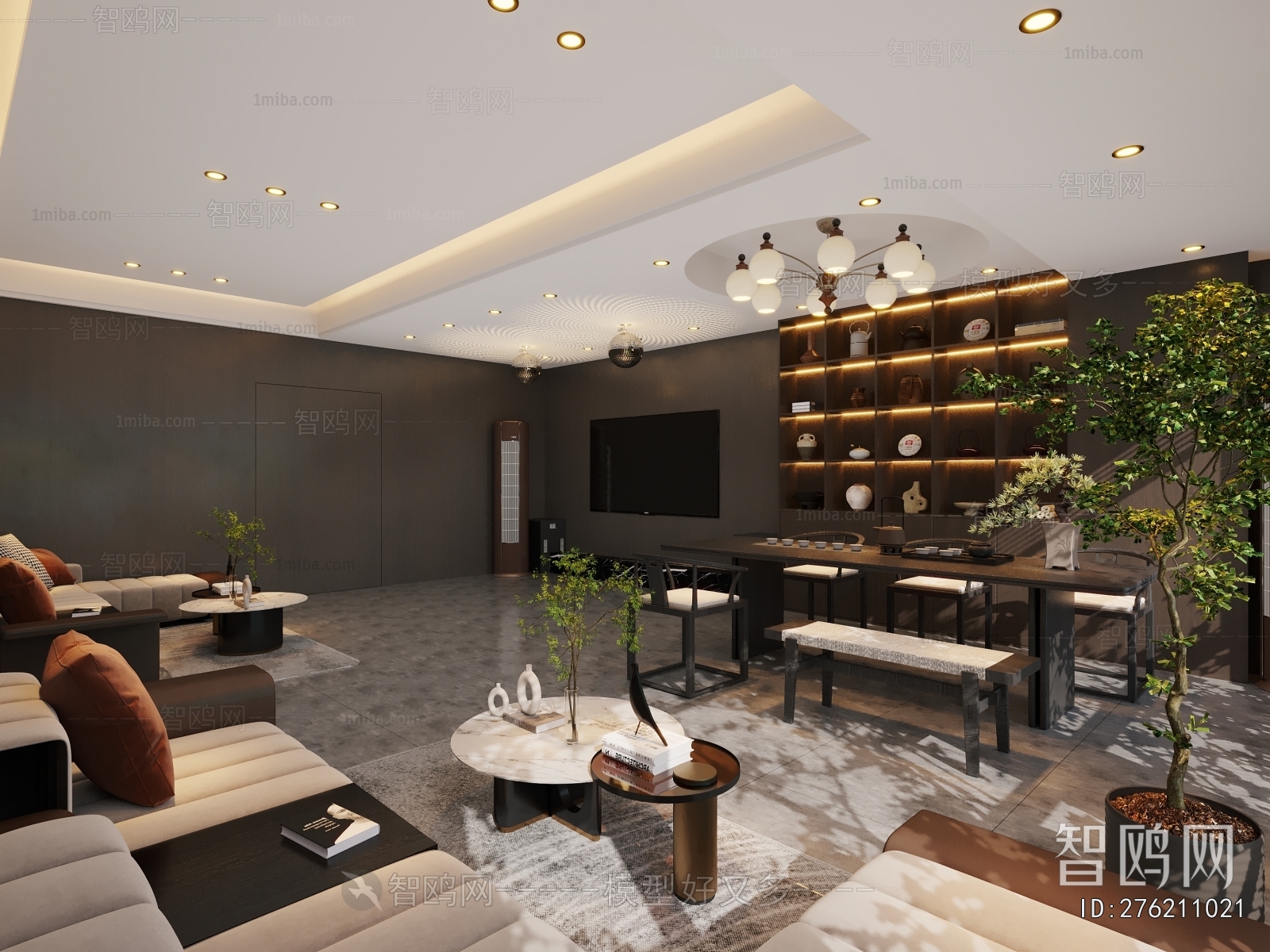 New Chinese Style Reception Room