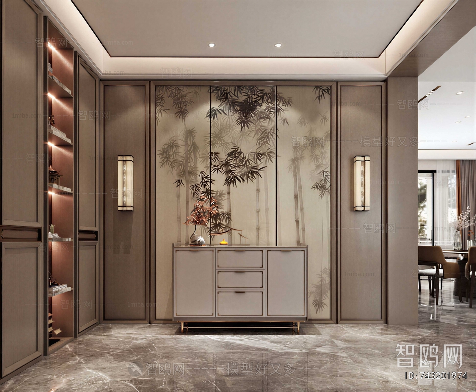 New Chinese Style Hallway