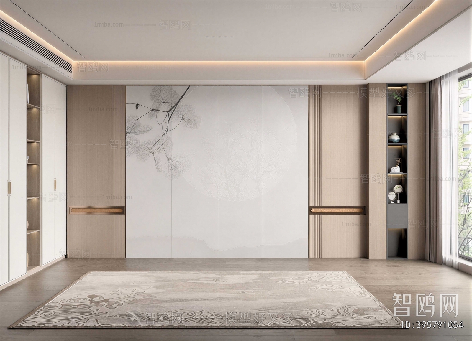 New Chinese Style TV Wall