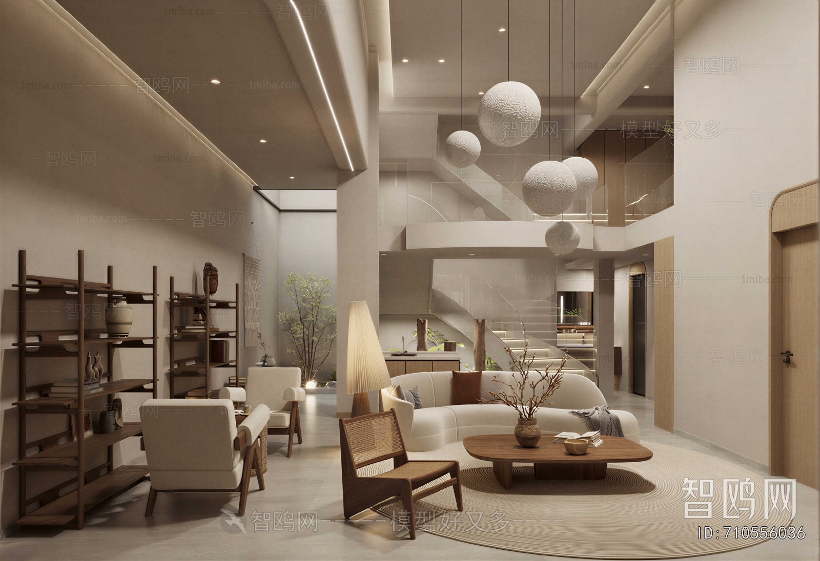 Wabi-sabi Style A Living Room