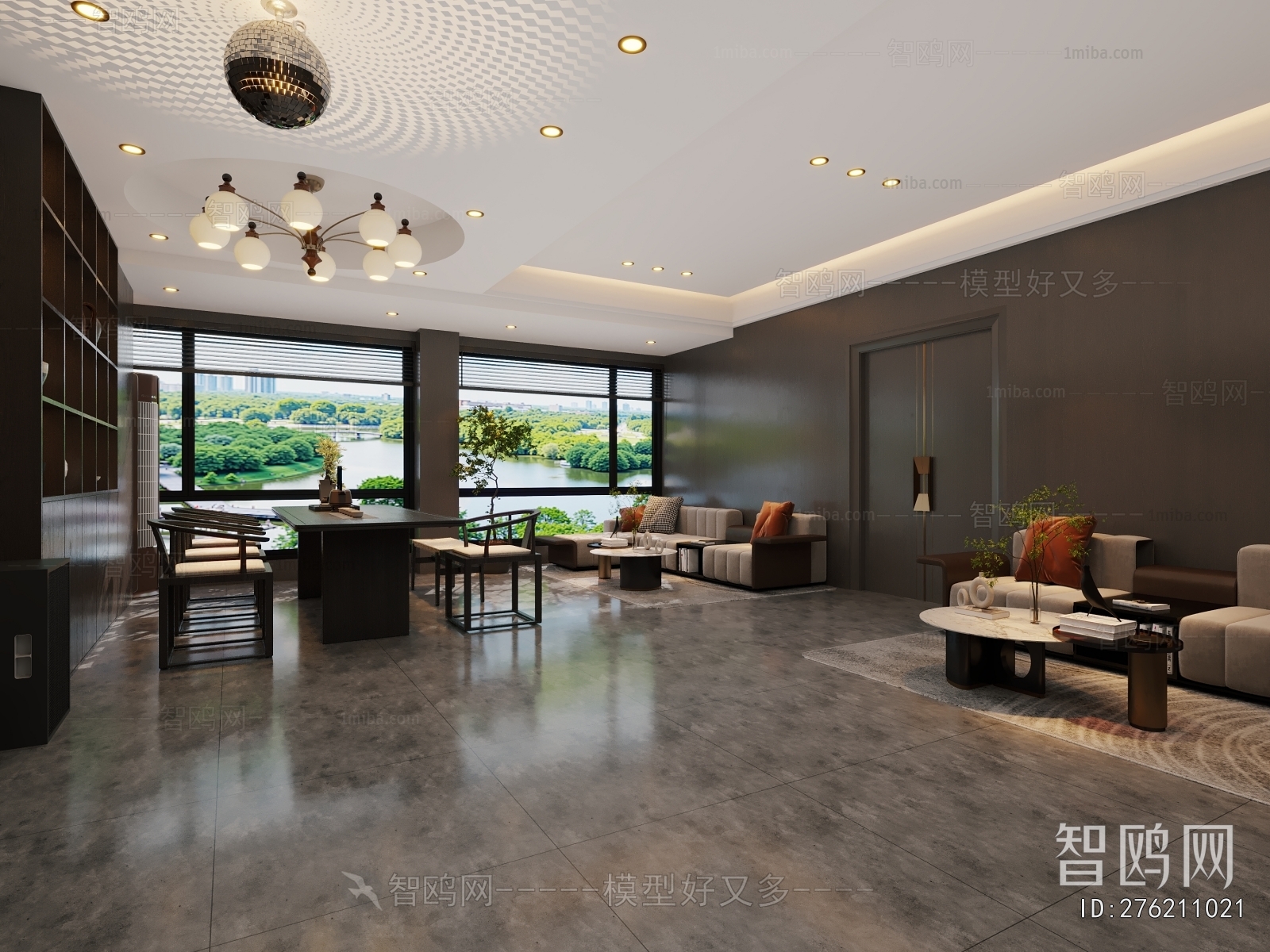 New Chinese Style Reception Room