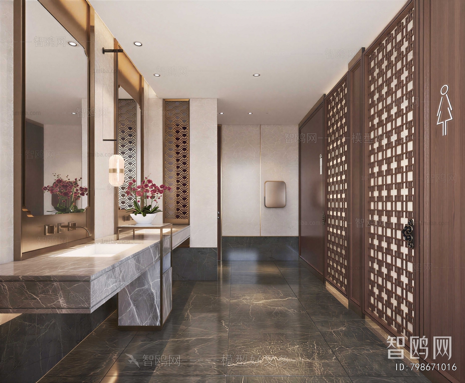 New Chinese Style Public Toilet