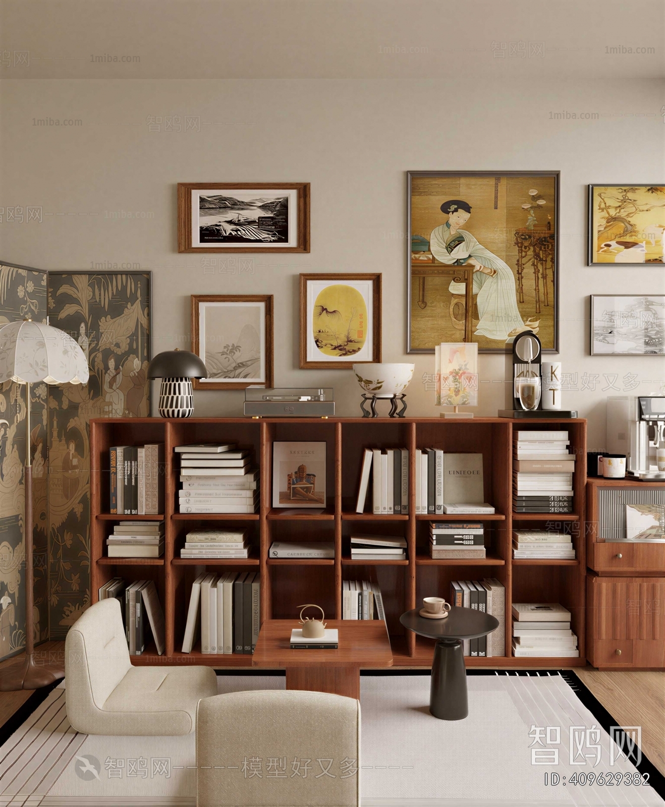 New Chinese Style Bookcase