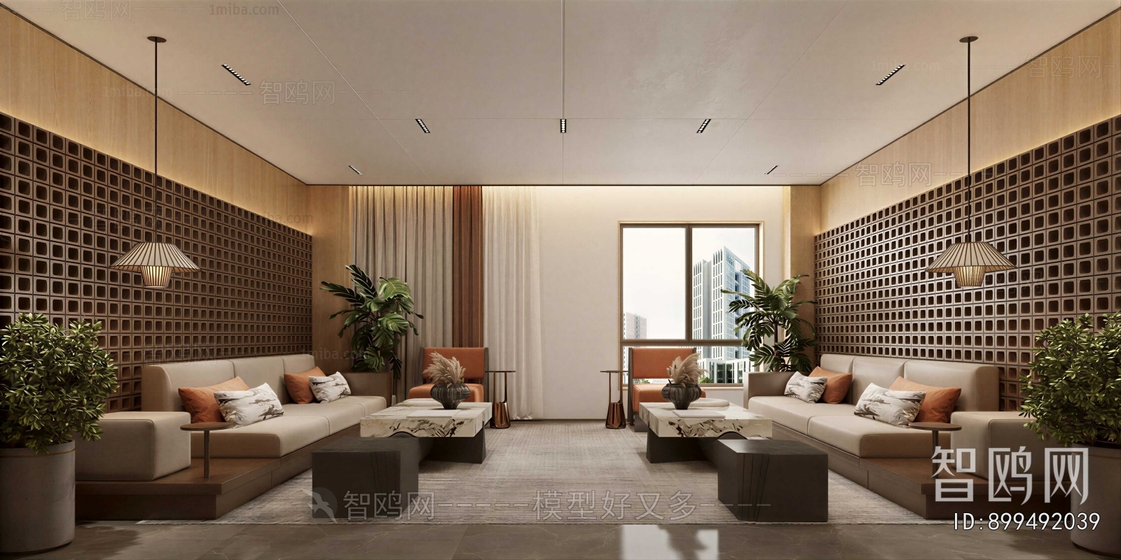 Modern Office Living Room