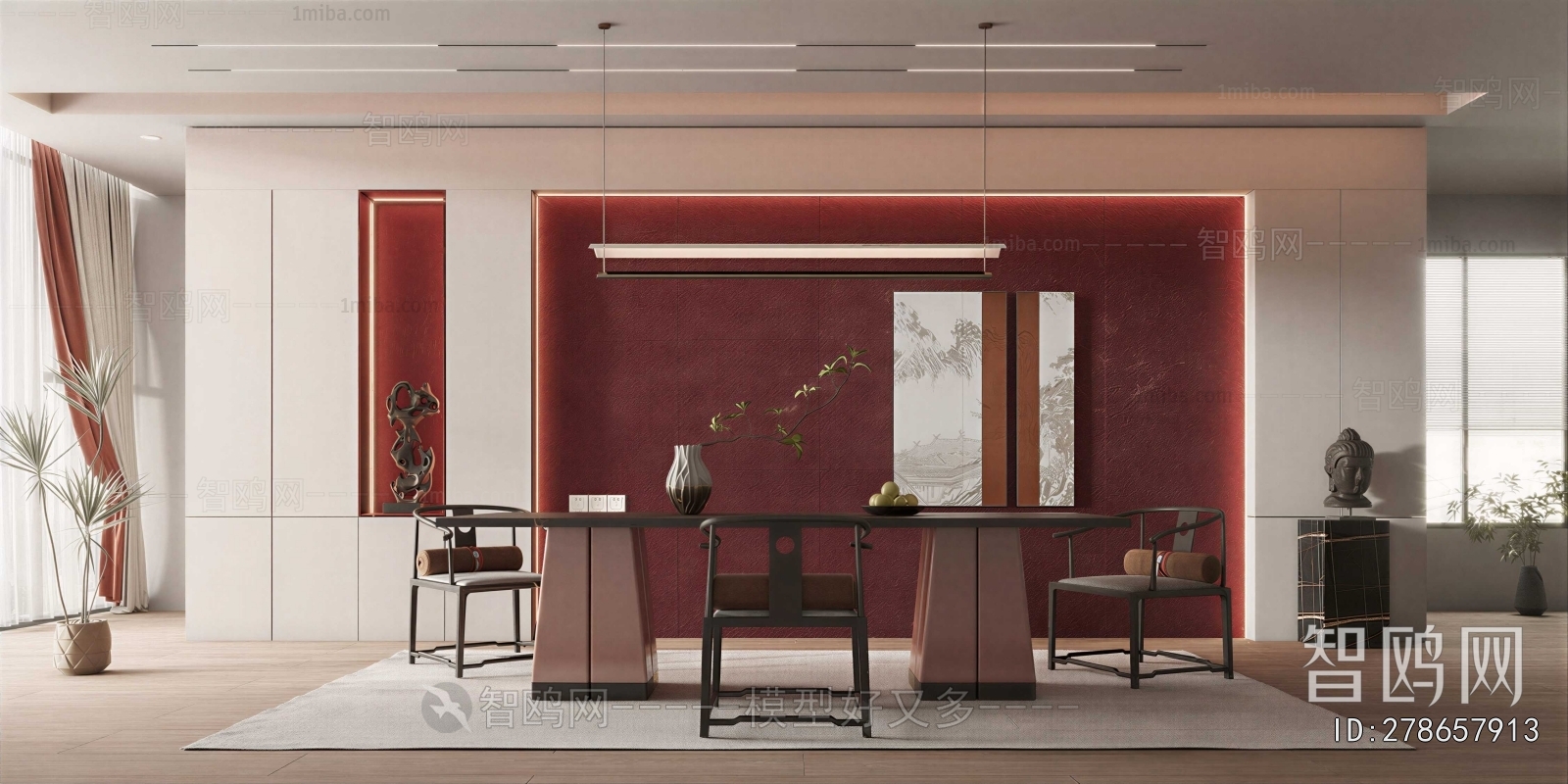 New Chinese Style Dining Room