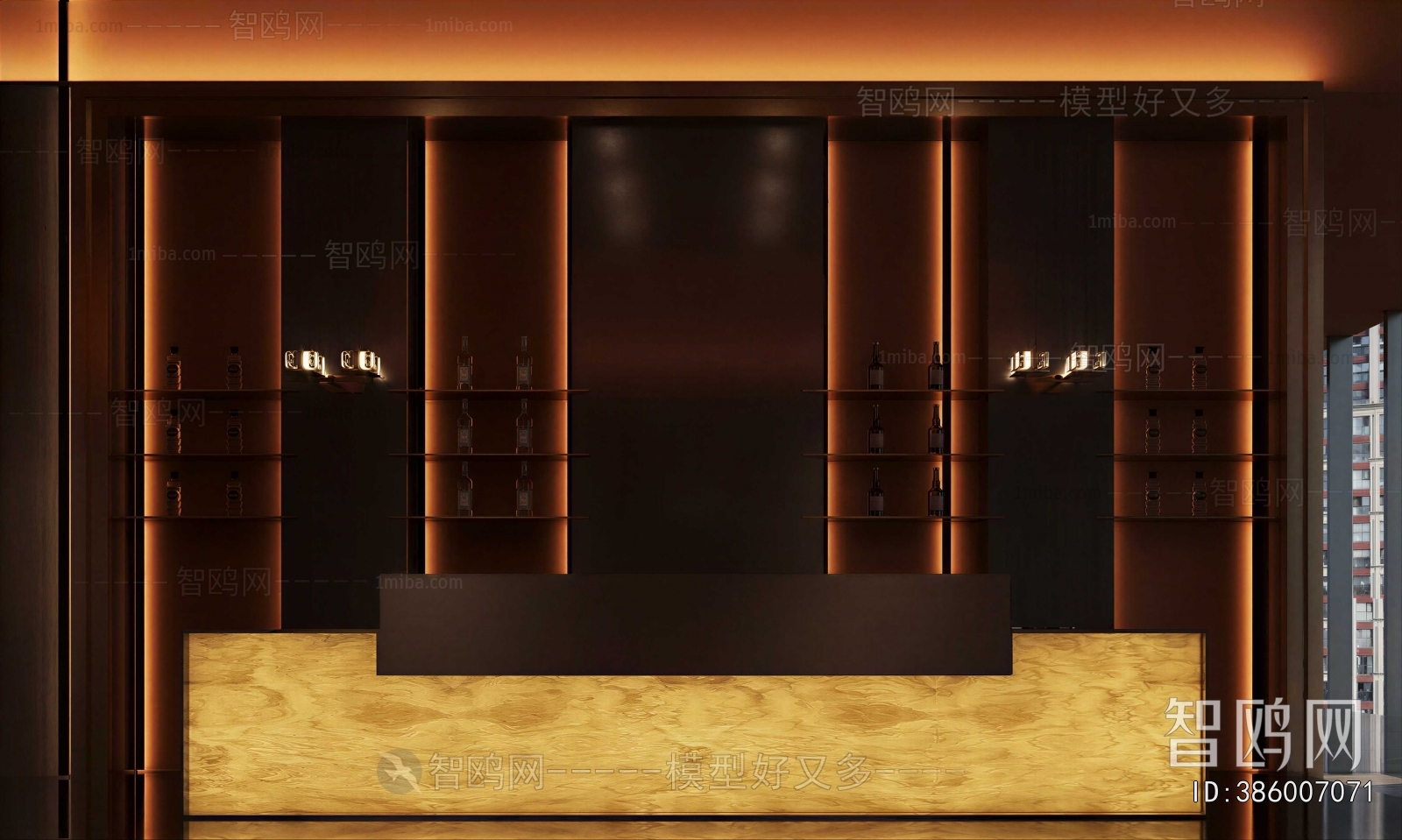 New Chinese Style Reception Desk