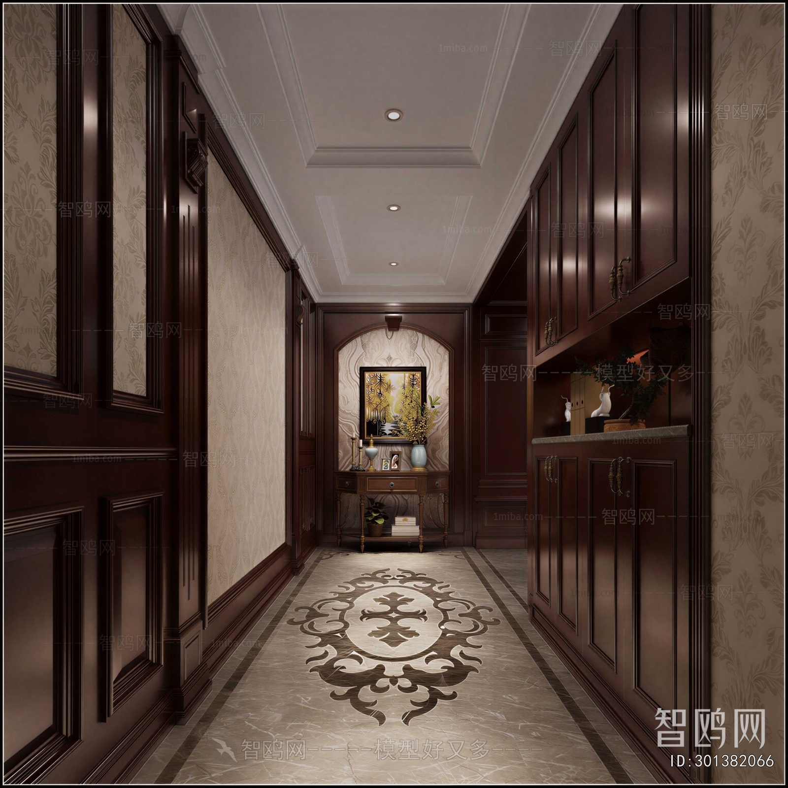 European Style Hallway