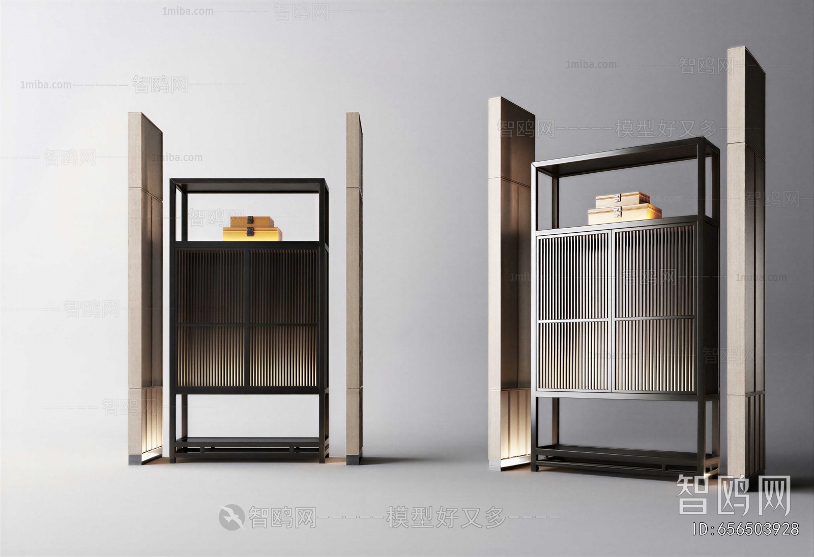 New Chinese Style Side Cabinet