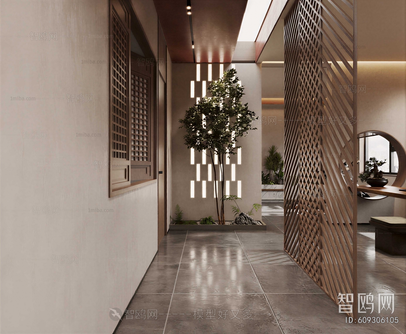 New Chinese Style Hallway