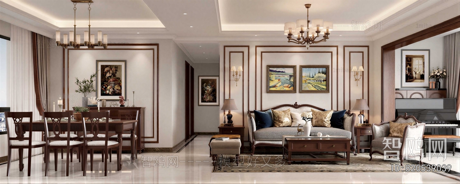 American Style A Living Room