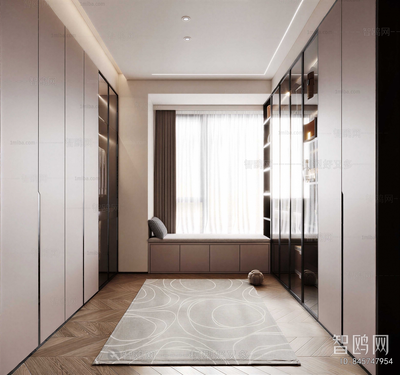 Modern Clothes Storage Area