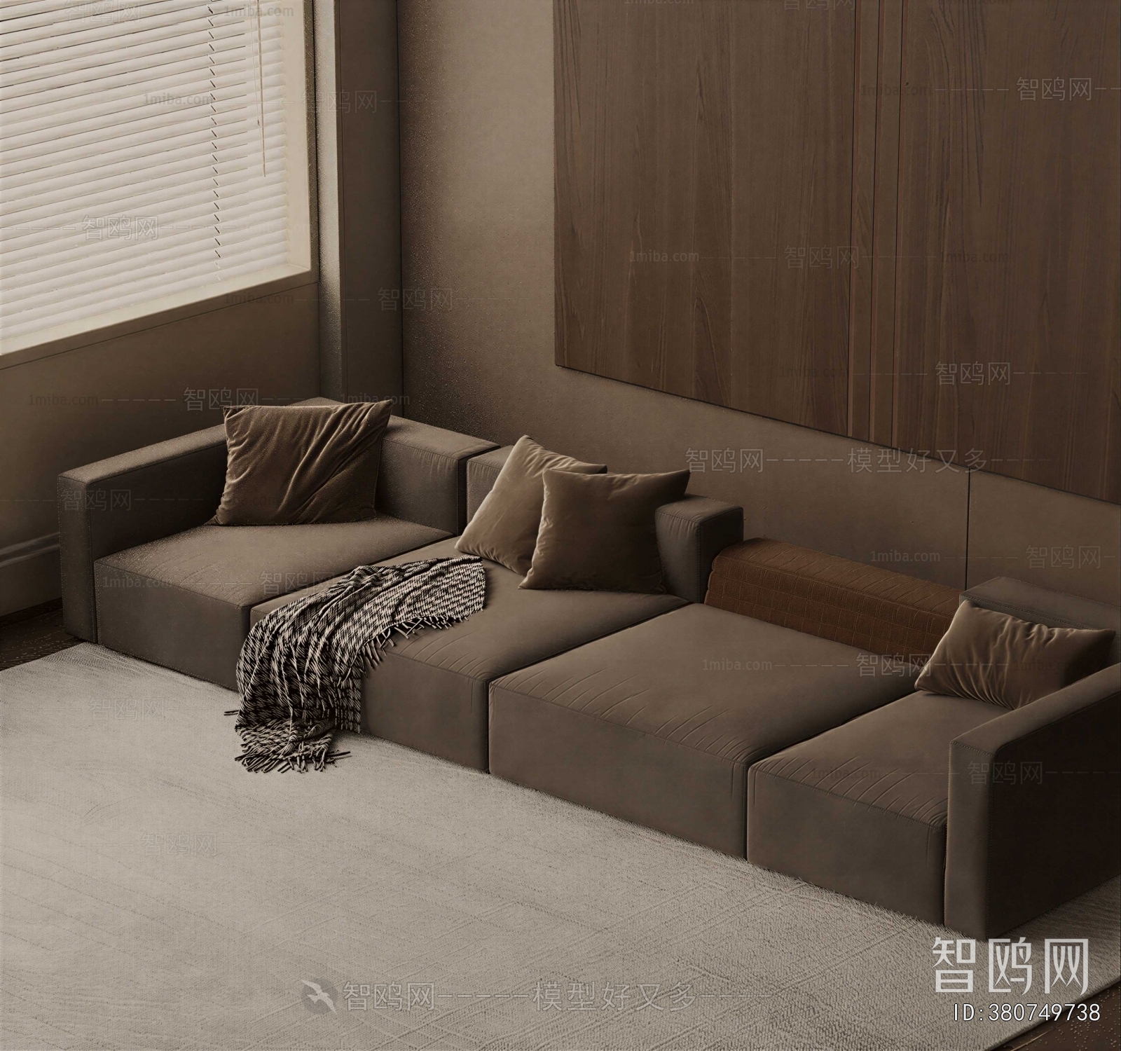 Modern Multi Person Sofa