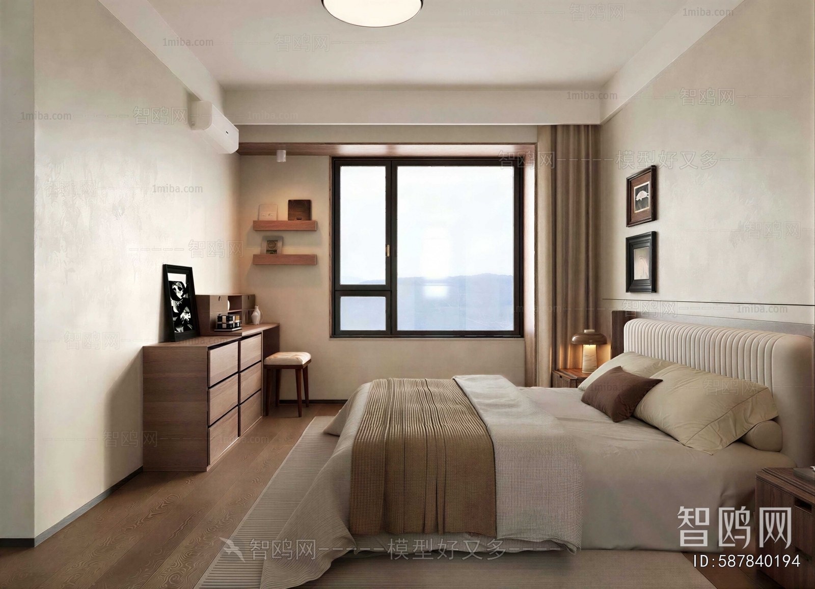 Wabi-sabi Style Bedroom