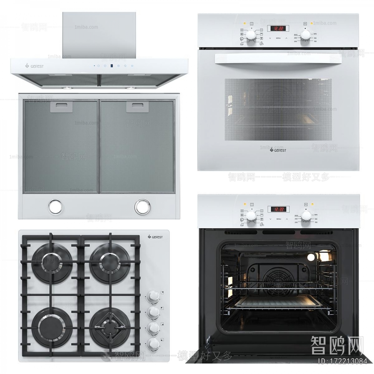 Modern Kitchen Electric Gas Range