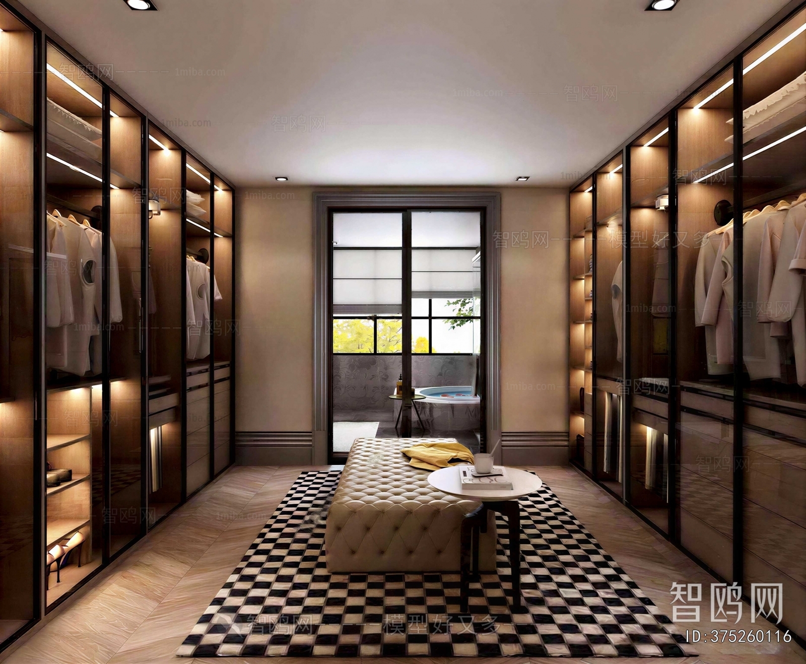 Modern Clothes Storage Area