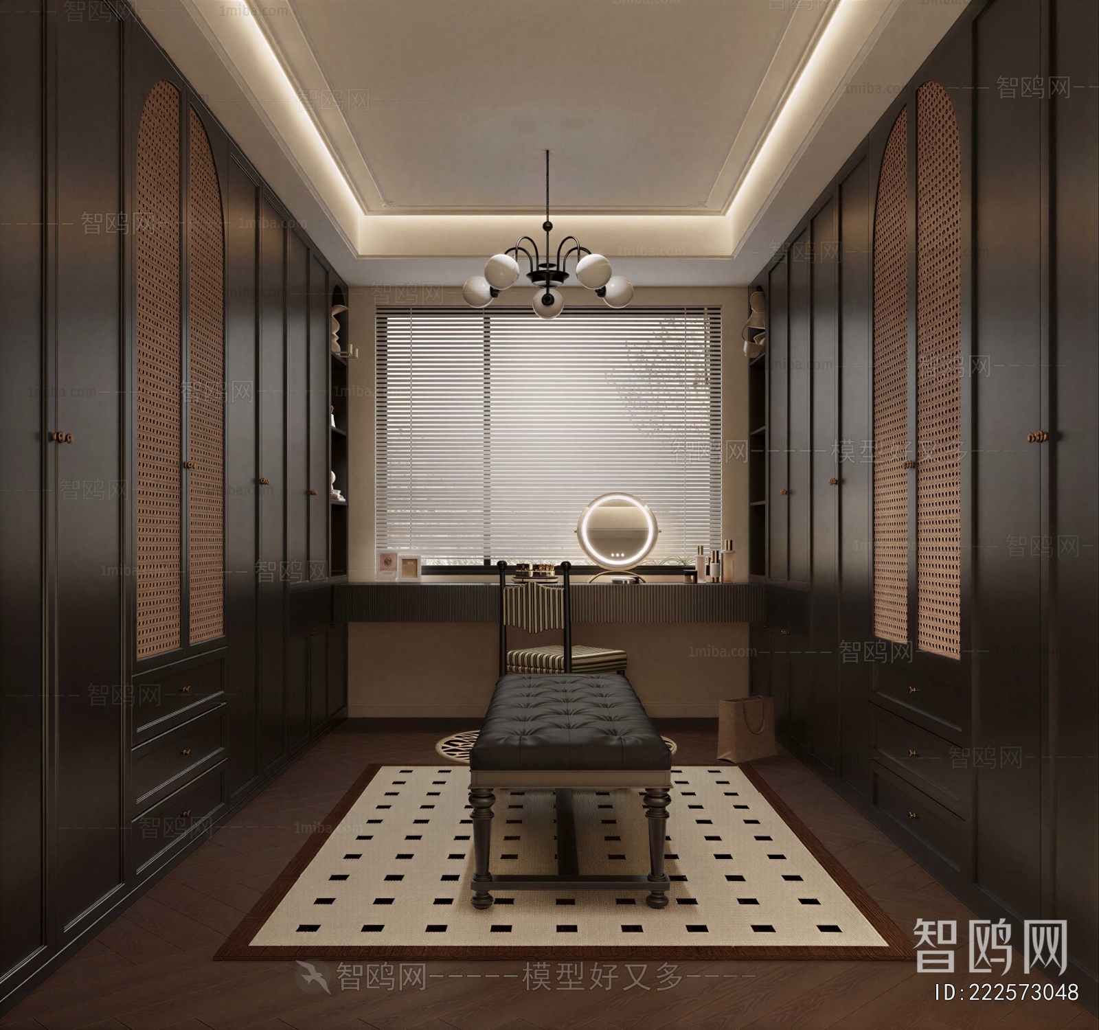 French Style Clothes Storage Area