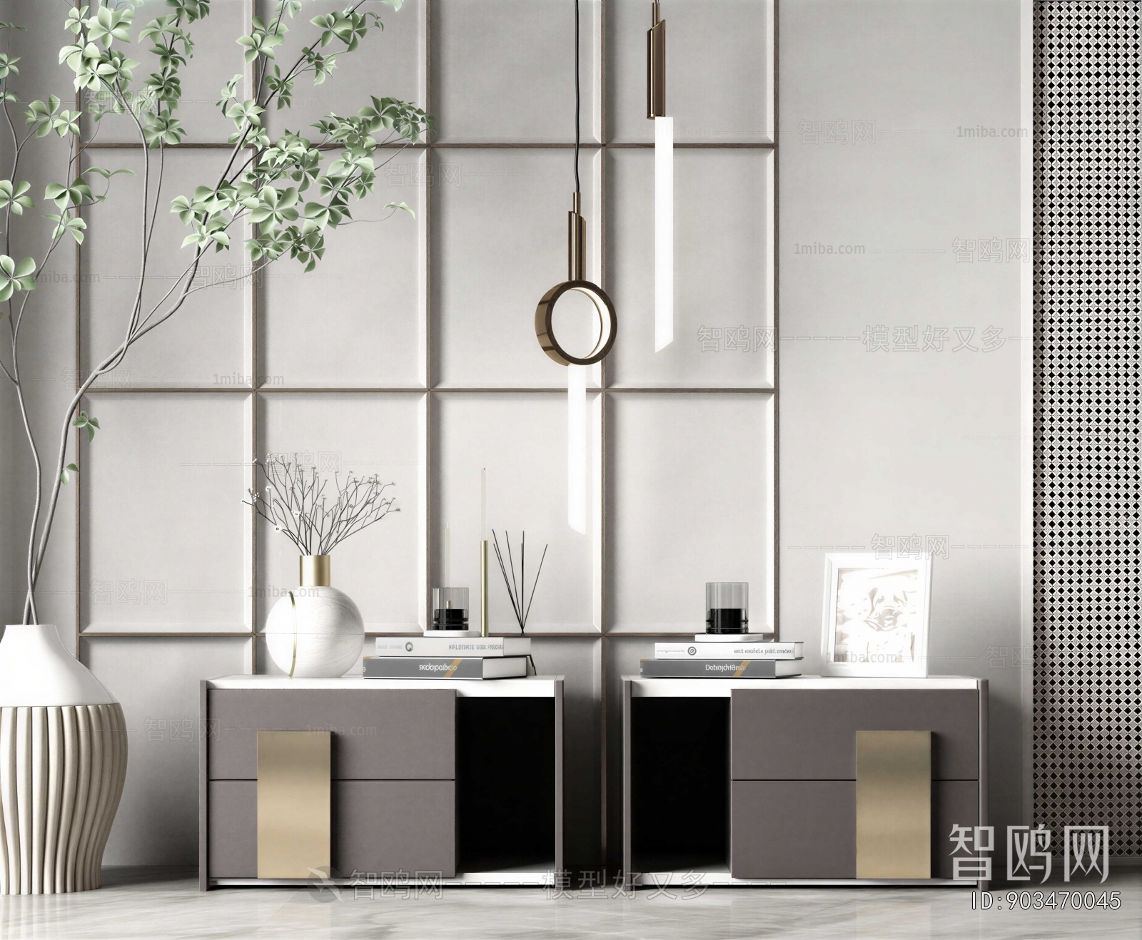 Modern Bedside Cupboard