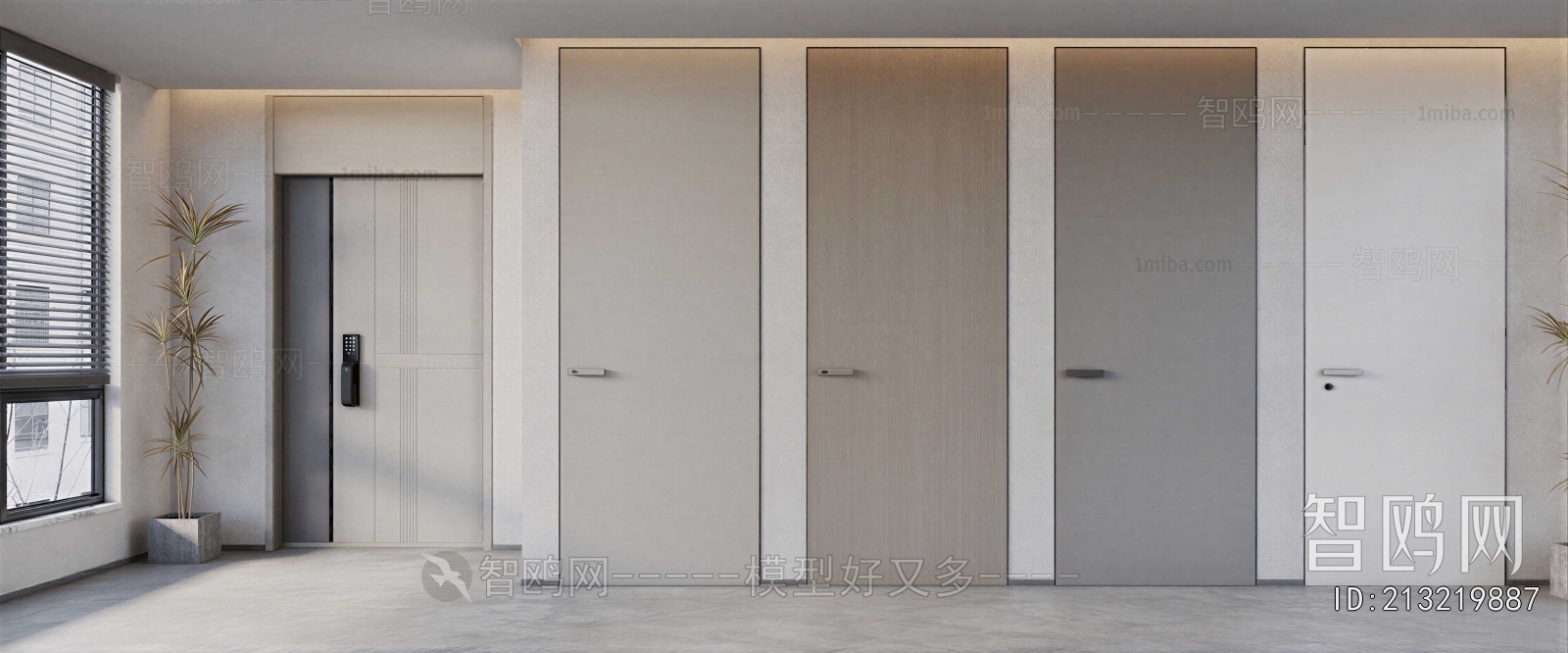 Modern Single Door