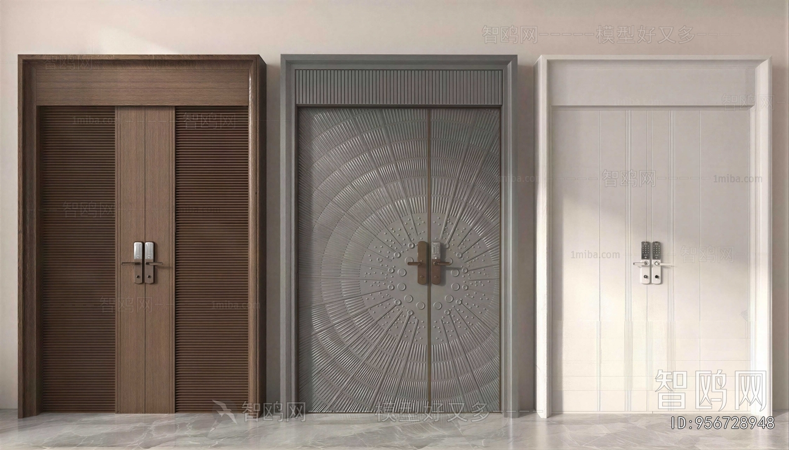 Modern Double Door