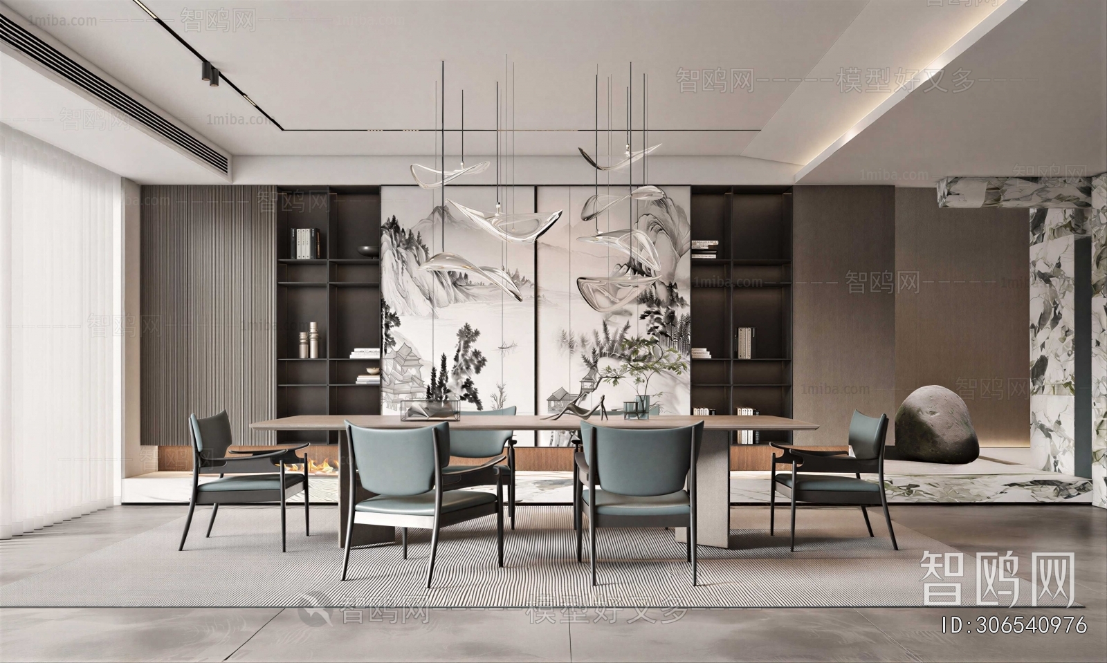 New Chinese Style Dining Room