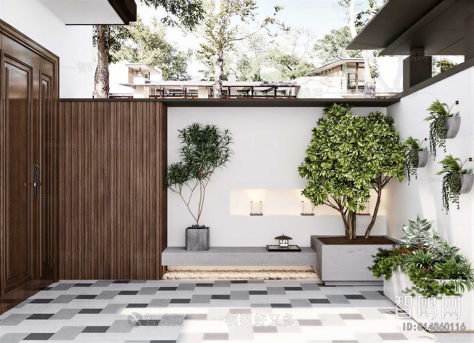 Modern Courtyard/landscape