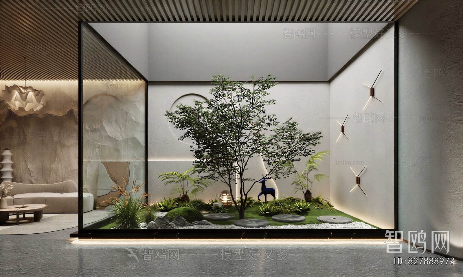 New Chinese Style Plant Landscaping