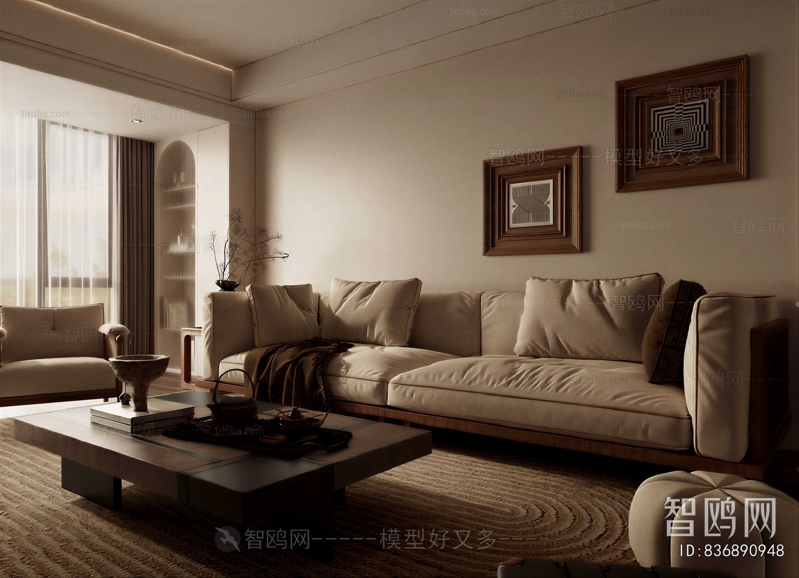 Wabi-sabi Style A Living Room