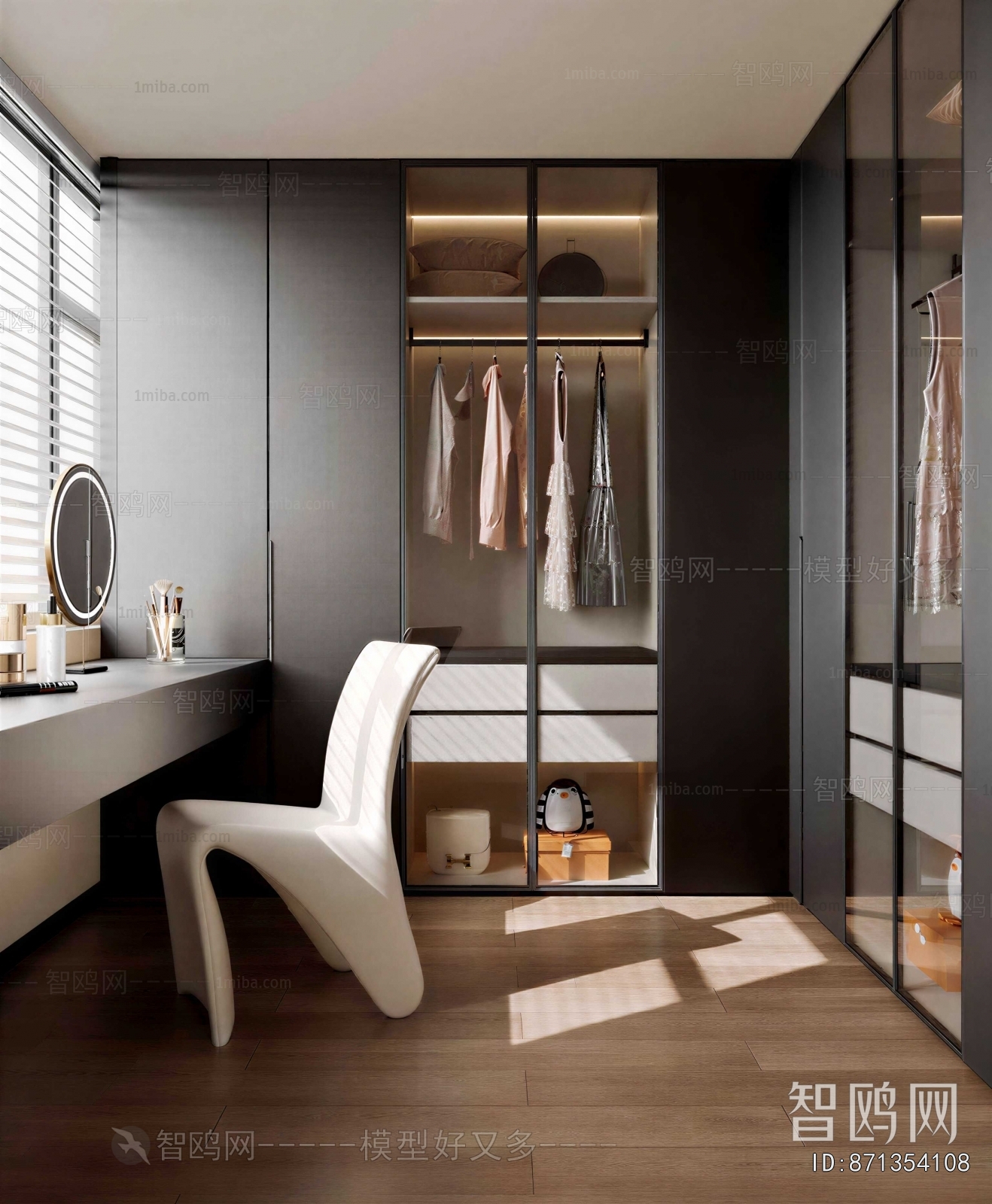 Modern Clothes Storage Area