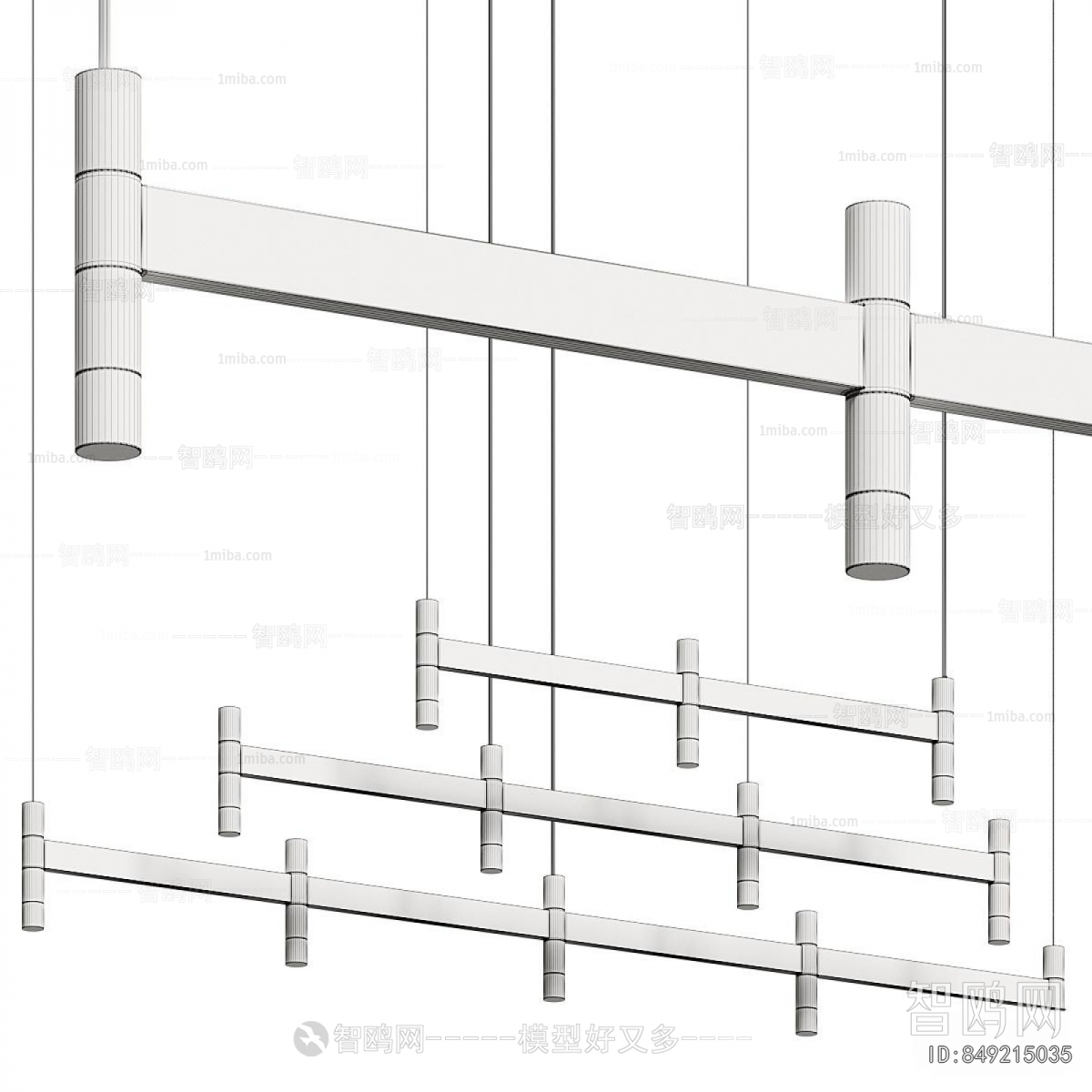 Modern Long Chandelier