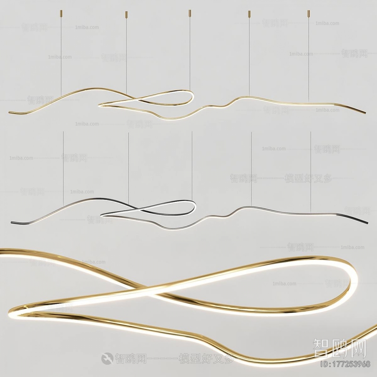 Modern Long Chandelier