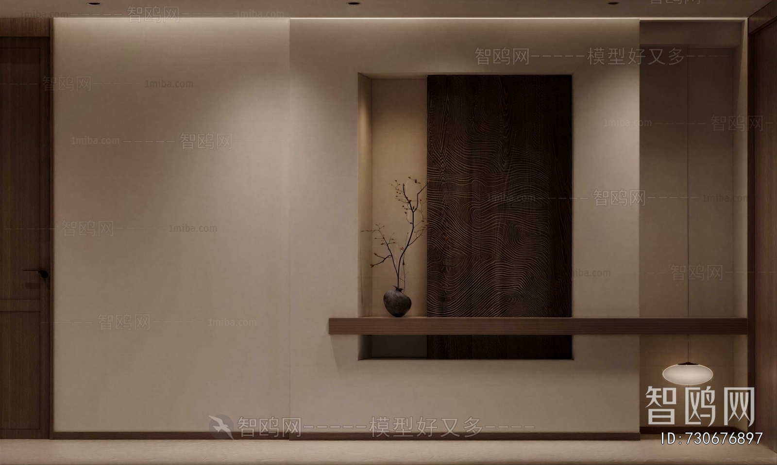 Wabi-sabi Style Hallway