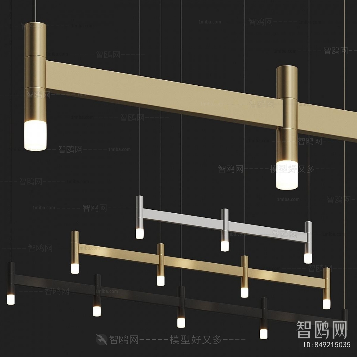 Modern Long Chandelier