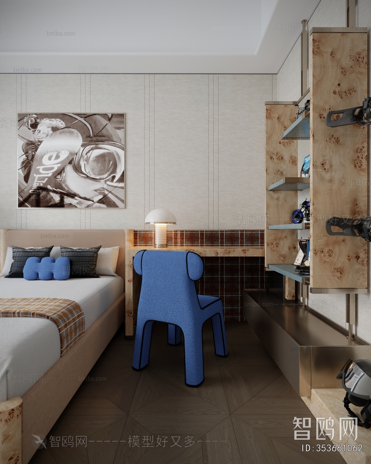 Modern Boy's Room And Son's Room