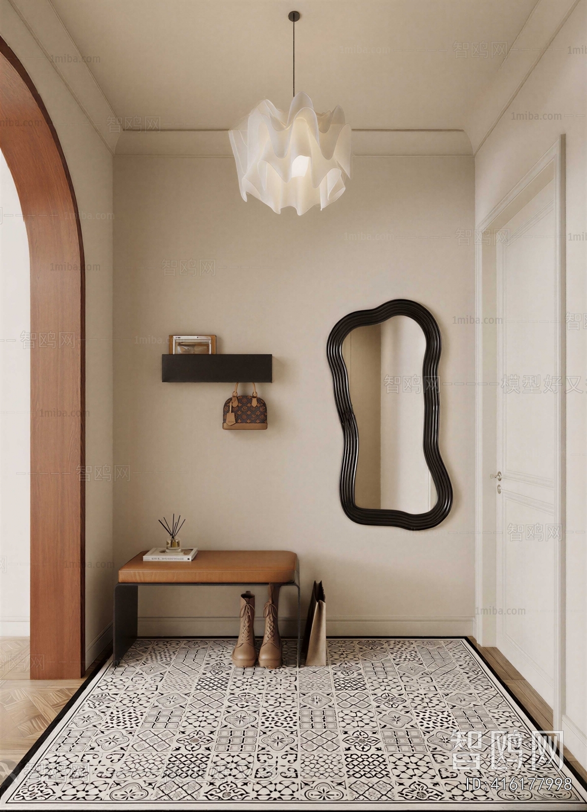 Modern Stool For Changing Shoes