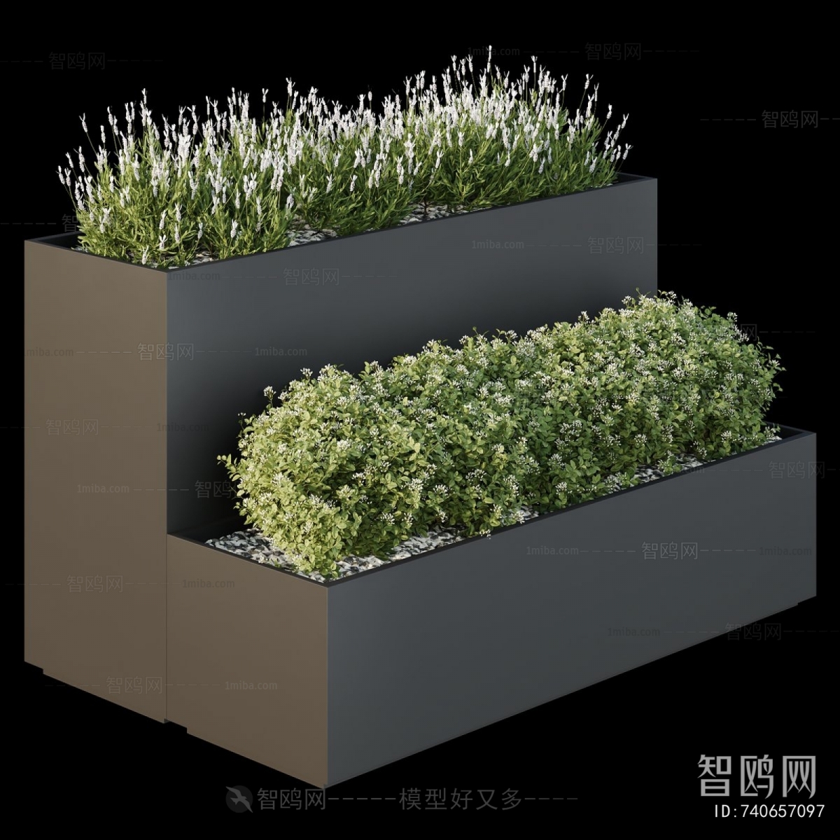 Modern Flower Bed, Flower Bowl, Flower Box