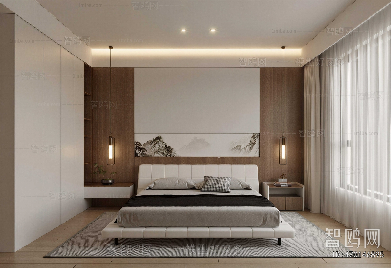 New Chinese Style Bedroom