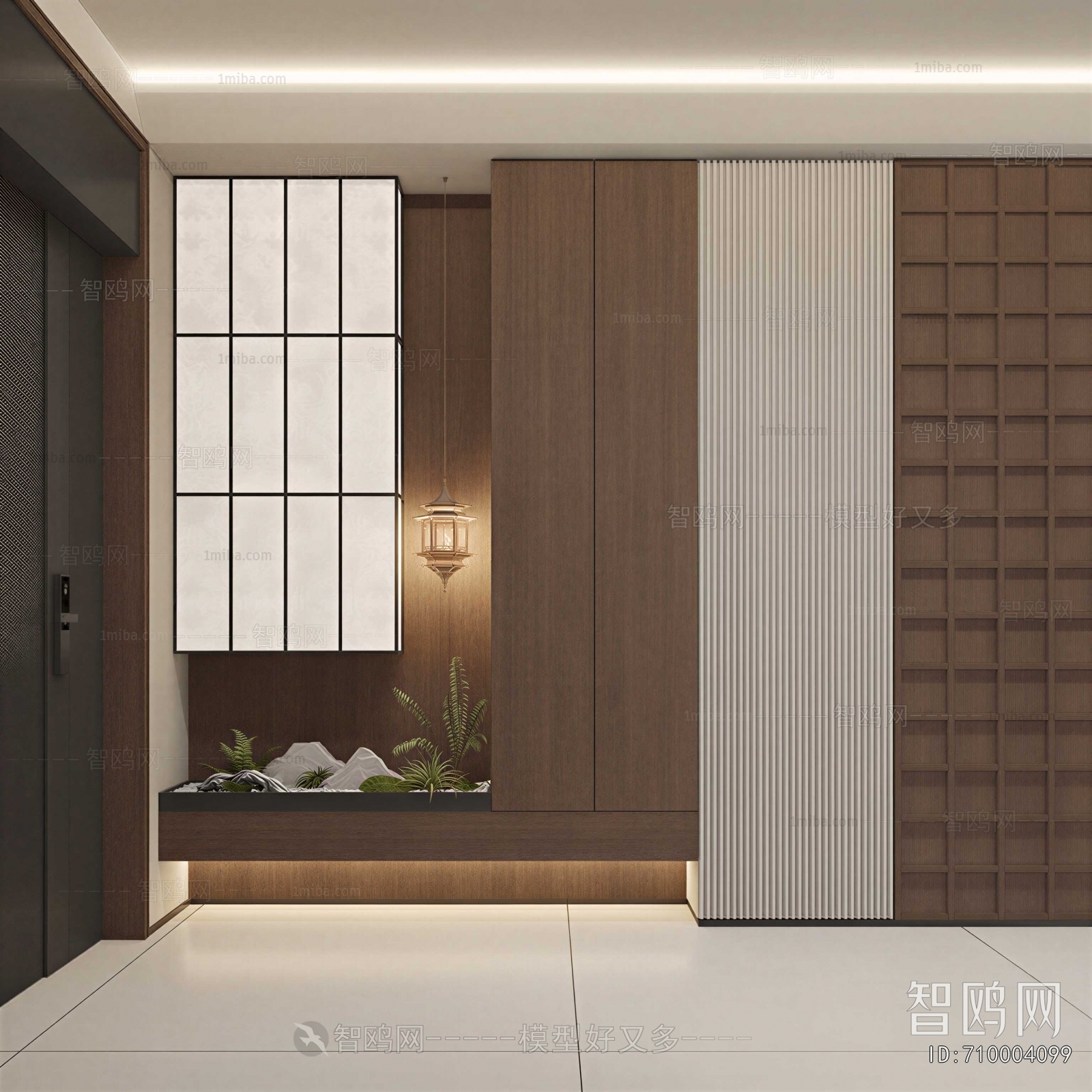 New Chinese Style Entrance Cabinet