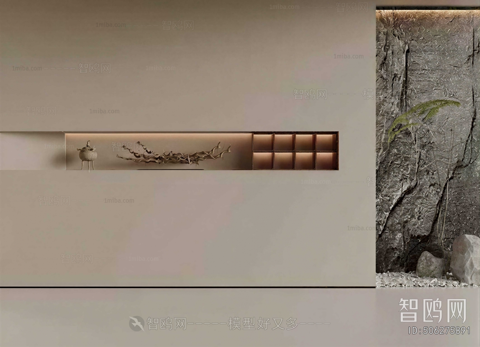 New Chinese Style TV Wall