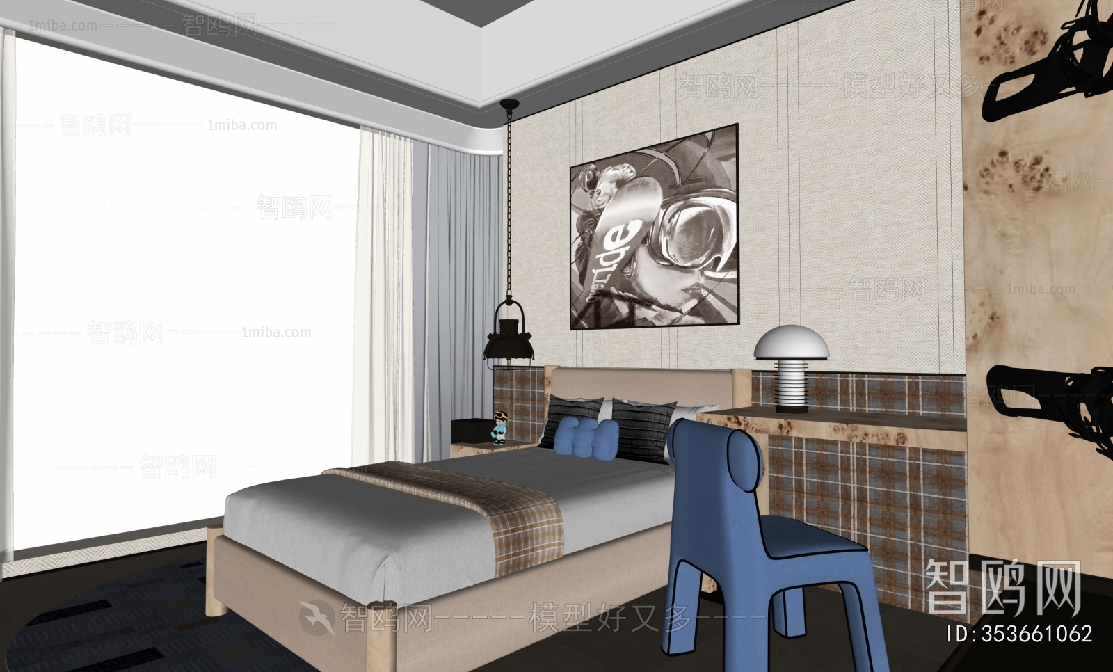 Modern Boy's Room And Son's Room