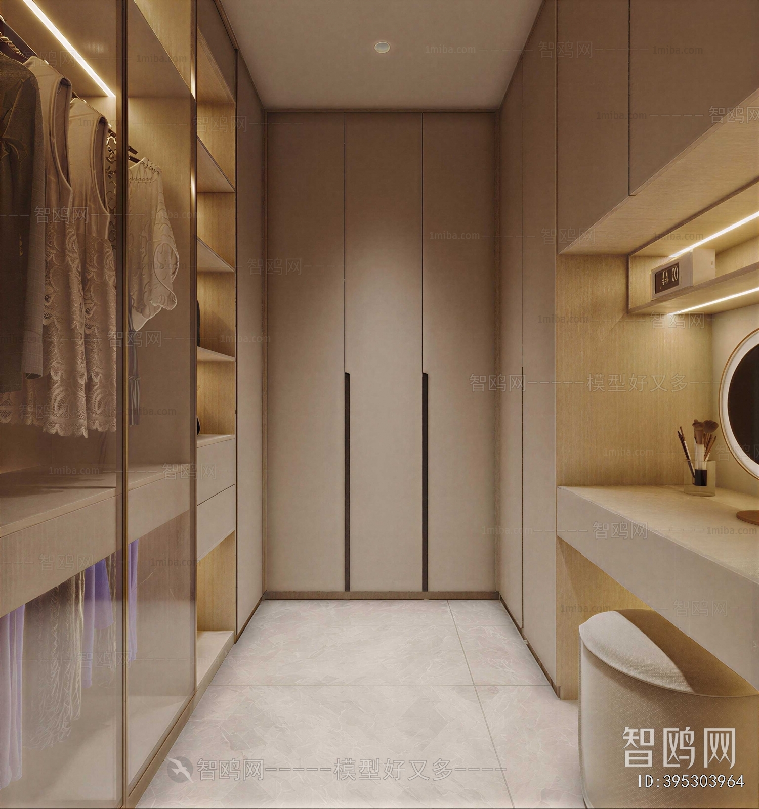 Modern Clothes Storage Area