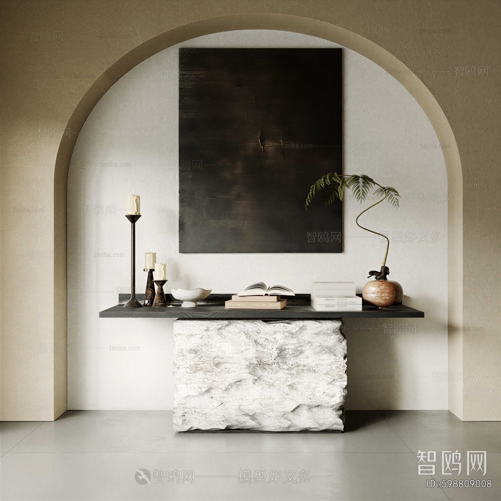 Wabi-sabi Style Console